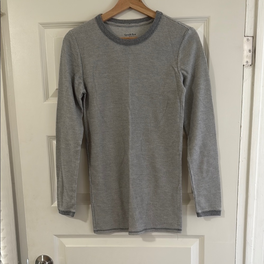 Goodfellow Thermal Gray Crew Neck Men's Shirt